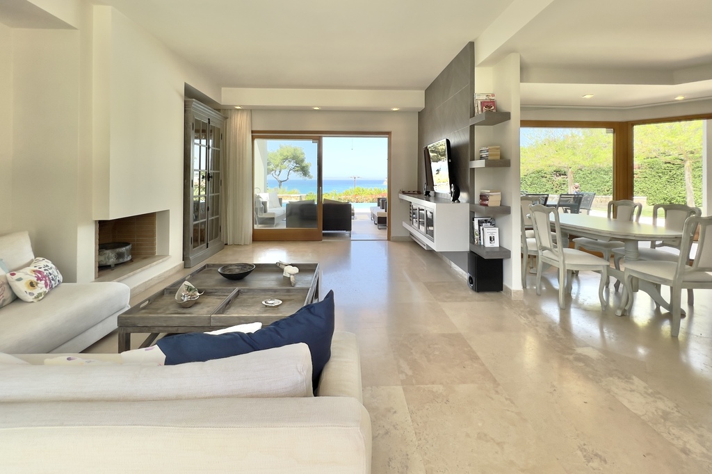 B, LIVING ROOM AND DINING AREA, Villa Gizelle, Sani Club Private Villas Complex, Kassandra, Halkidiki, Greece